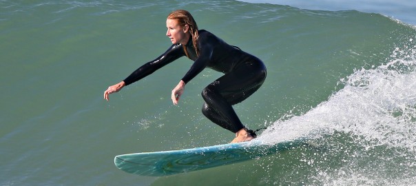 Surfing at Bolsa Chica