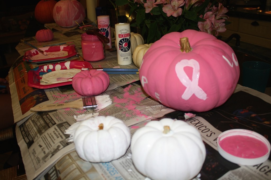 Pumpkins for Breast Cancer Awareness